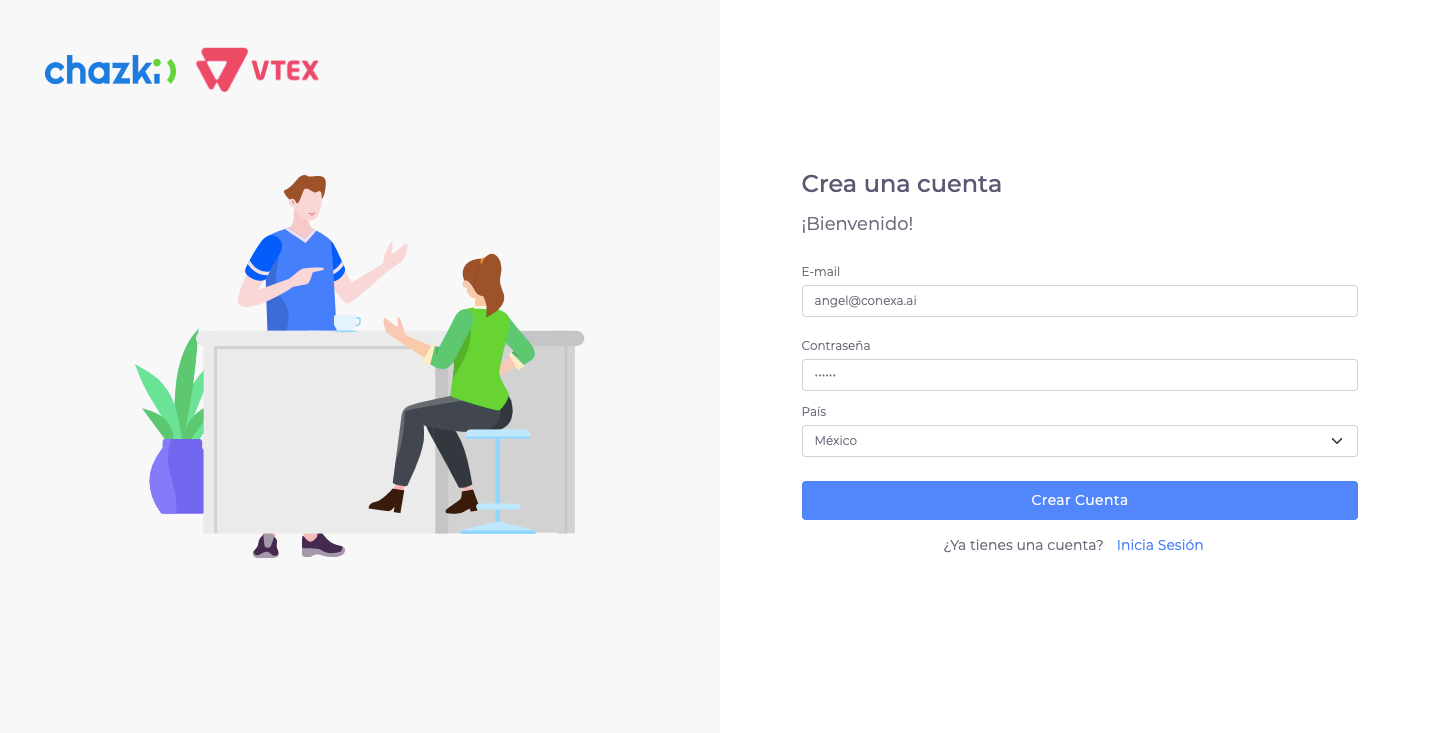 Crea una cuenta