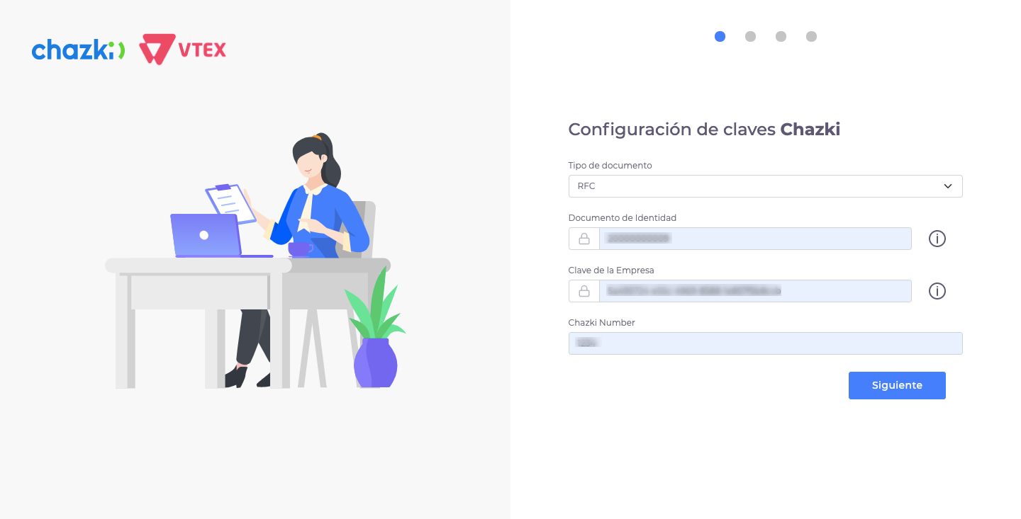 Configuración de claves Chazki